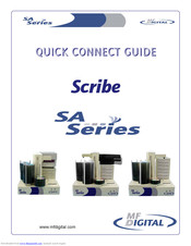 MF DIGITAL Scribe SA series Quick Connect Manual