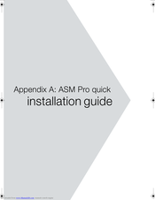Acer ASM Pro Installation Manual