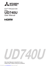 Mitsubishi Electric DLP UD740U User Manual