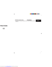 Mitsubishi Electric MS-A30 WV Series Operating Instructions Manual