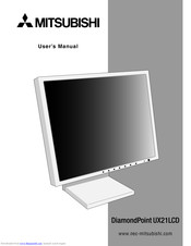 Mitsubishi DiamondPoint UX21LCD User Manual