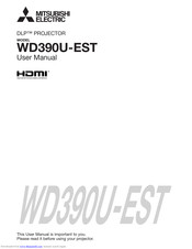 Mitsubishi Electric WD390U-EST User Manual