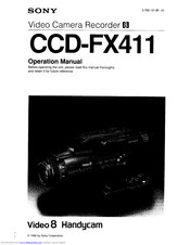 Sony Handycam CCD-FX411 Operation Manual