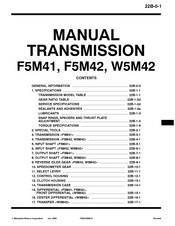Mitsubishi F5M42 Manual