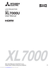 Mitsubishi Electric XL7000U User Manual