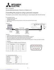 Mitsubishi Electric DLP EW331U-ST Manual
