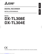 Mitsubishi DX-TL304E Installation Manual