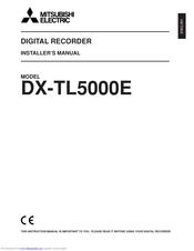 Mitsubishi Electric DX-TL5000E Installer Manual