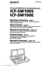Sony Icf Sw100s Manuals Manualslib