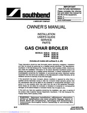 Southbend SCBC-48 Owner's Manual