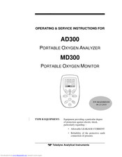 Teledyne MD300 Operating/Service Instructions Manual