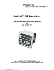 Teledyne LXT-230 Installation And Operating Manual
