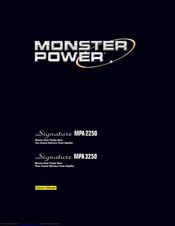 Monster Signature MPA3250 Owner's Manual