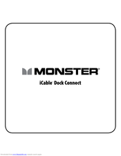 Monster iCable Dock Connect User Manual And Warranty Information
