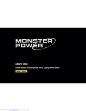 Monster PowerCenter HTUPS3700 Owner's Manual