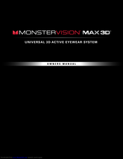 Monster Vision MAX 3D Owner's Manual
