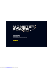 Monster Power AVS2000 PRO Owner's Manual