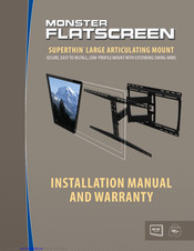 Monster Flatscreen SUPERTHIN Installation Manual And Warranty