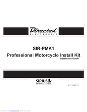 Sirius Satellite Radio SIR-PMK1 Installation Manual
