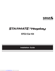 Sirius Satellite Radio Starmate STC2 Installation Manual