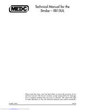 MEDC XB15UL Technical Manual