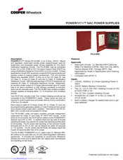 Cooper Wheelock POWERPATH PS-24-8MC Specification