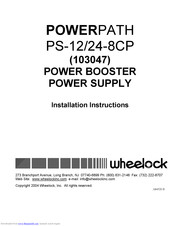 Wheelock POWERPATH series PS-12-24-8CP Installation Instructions Manual