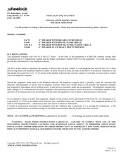 Wheelock SA-C8-A Installation Instructions Manual