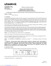Wheelock SP4-APS Installation Instructions Manual