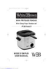 White and Brown FF 585 Fondu'O User Manual