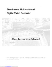 Wintal Digital Video Recorder User Instruction Manual