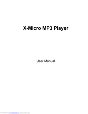 X-Micro XMP3-128 User Manual