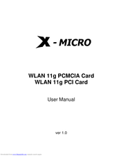 X-Micro XWL-11GCAR User Manual