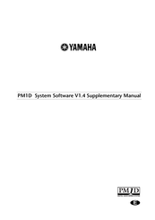 Yamaha PM1D Supplementary Manual