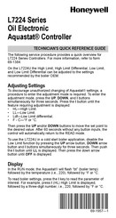 Honeywell AQUASTATIC L7224 Series Technicianís Quick Reference Manual