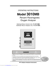 Teledyne 3010MB Operating Instructions Manual