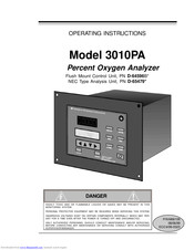 Teledyne 3010PA Operating Instructions Manual