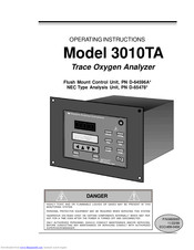 Teledyne 3010TA Operating Instructions Manual