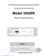 Teledyne 3300PA Operating Instructions Manual