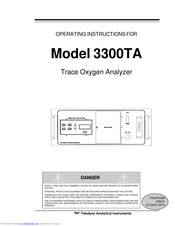 Teledyne 3300TA Operating Instructions Manual