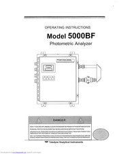 Teledyne 5000BF Operating Instructions Manual