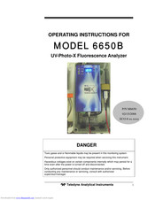 Teledyne 6650B Operating Instructions Manual