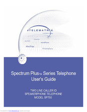 Telematrix Spectrum Plus SP750 User Manual
