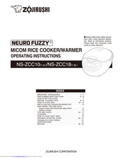 Zojirushi Neuro Fuzzy NS-ZCC18 Manuals | ManualsLib