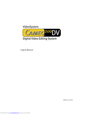 TerraTec Cameo 200 DV Manual