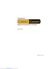 TerraTec Cameo Convert Manual