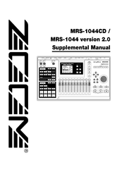 Zoom MRS-1044 Supplemental Manual