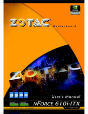Zotac nForce 610i - ITX User Manual