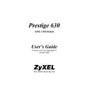 ZyXEL Communications PRESTIGE 630-11 User Manual