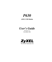 ZyXEL Communications P630 User Manual